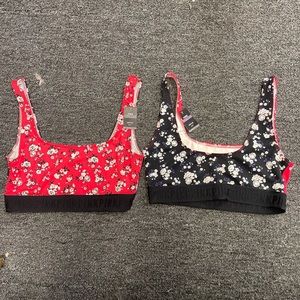 Pink sport bra